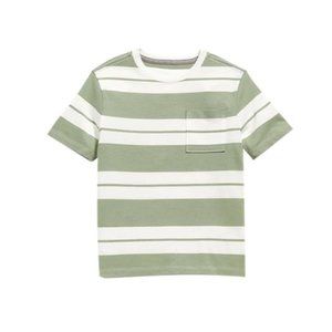 Old Navy Softest Short-Sleeve Striped Pocket T-Shirt - Green Stripe - NWT XL